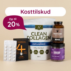 Kosttilskud - Op til 20%