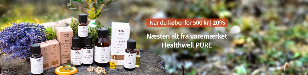 Kb for 500 kr, f 20 % p mrket Healthwell PURE*