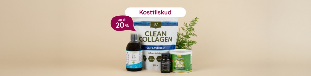 Kosttilskud - Op til 20%