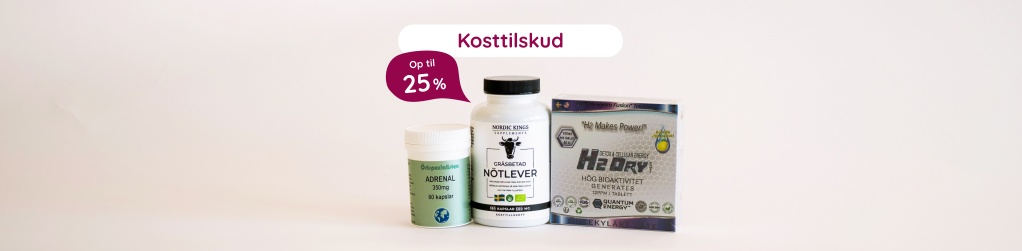 Kosttilskud - Op til 25%