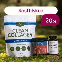 Kosttilskud - Op til 20%