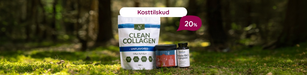 Kosttilskud - Op til 20%