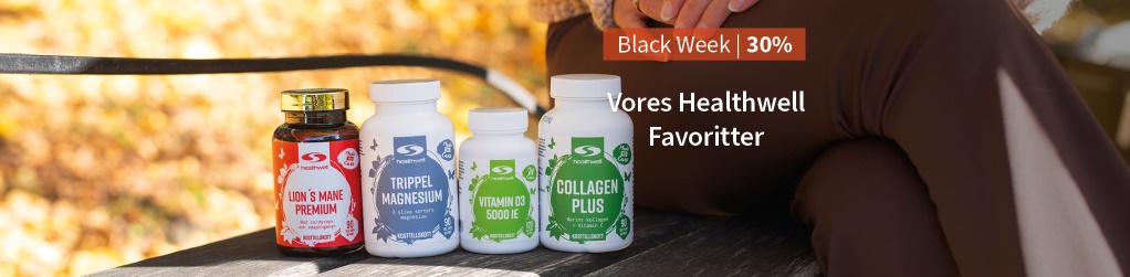 Black Week! Topslgere fra Healthwell - 30 %