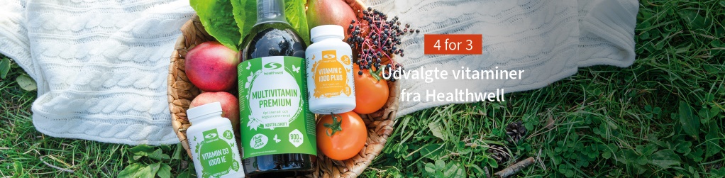 Udvalgte vitaminer fra Healthwell - 4 for 3