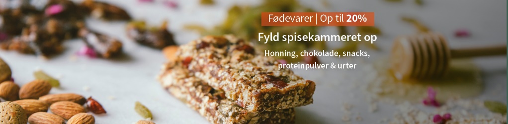 Lkre fdevarer - Op til 20 %