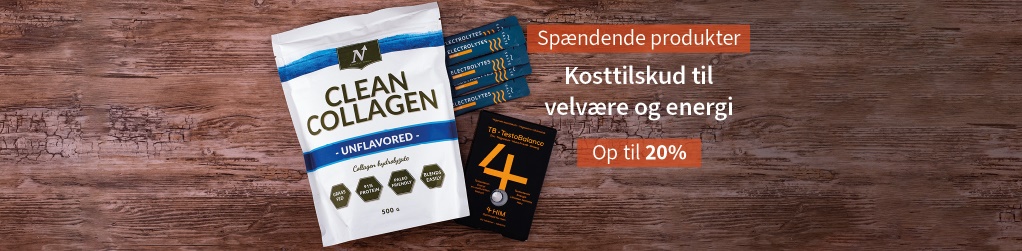 Kosttilskud - Op til 20 %