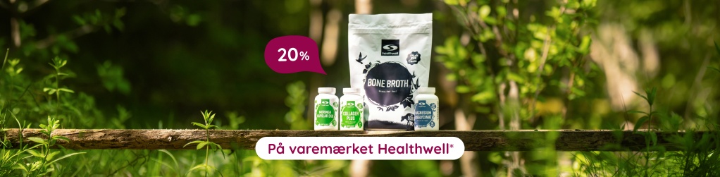 K�b for 500 kr. i hele butikken, f� 20% p� varem�rket Healthwell