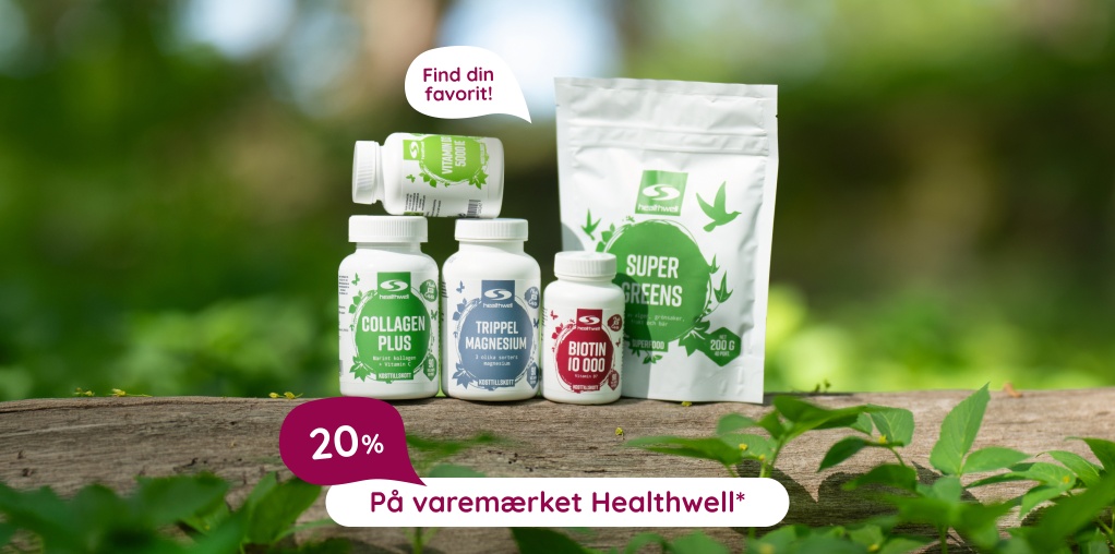 F� 20% p� varem�rket Healthwell