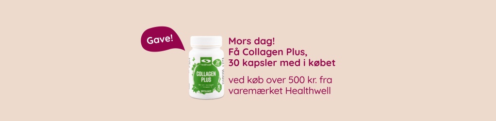 Mors dag! K�b fra varem�rket Healthwell for 500 kr, og f� Healthwell Collagen Plus, 30 kapsler med i k�bet