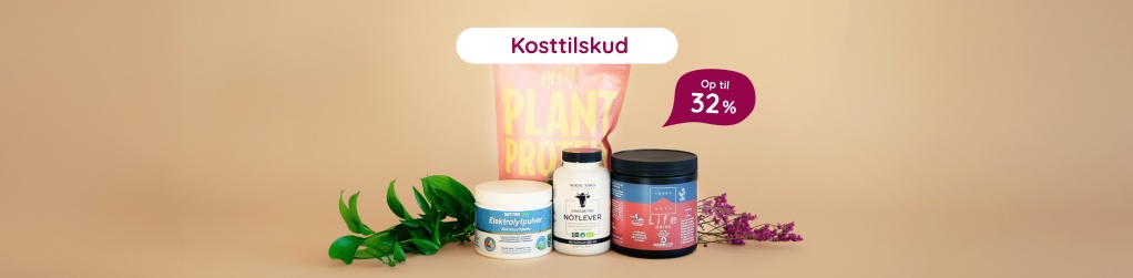 Kosttilskud - Op til 32%