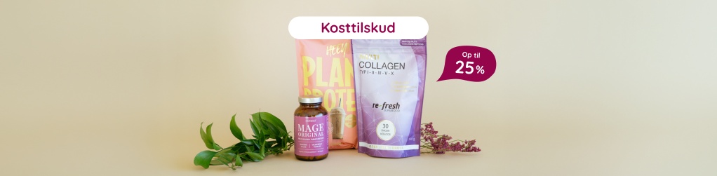 Kosttilskud - Op til 25%