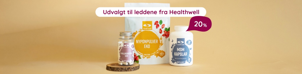Udvalgt til leddene fra varem�rket Healthwell - 20%