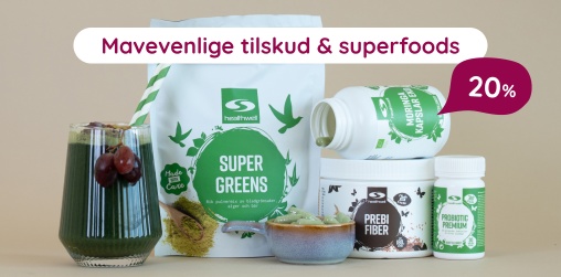 Mavevenlige tilskud & superfoods - 20%
