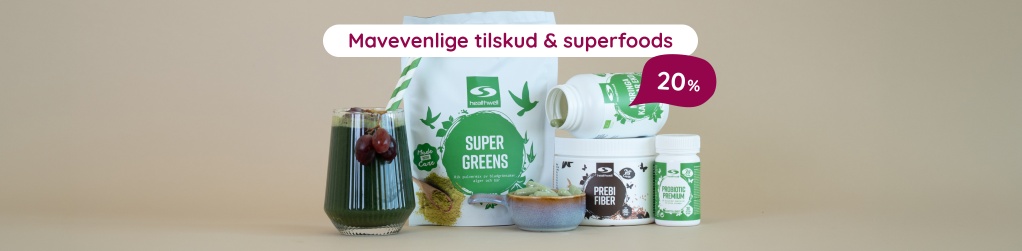 Mavevenlige tilskud & superfoods - 20%