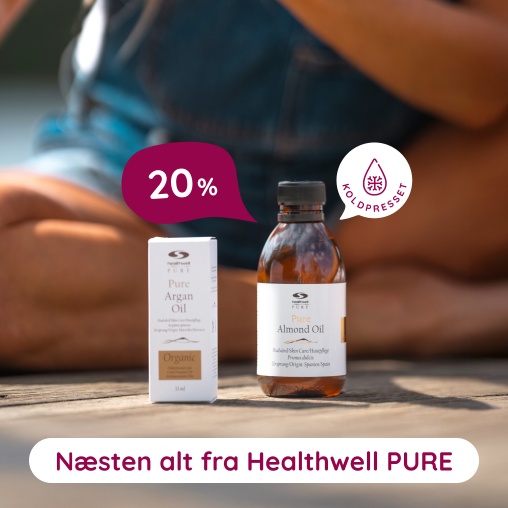�teriske og koldpressede olier fra Healthwell PURE - 20%