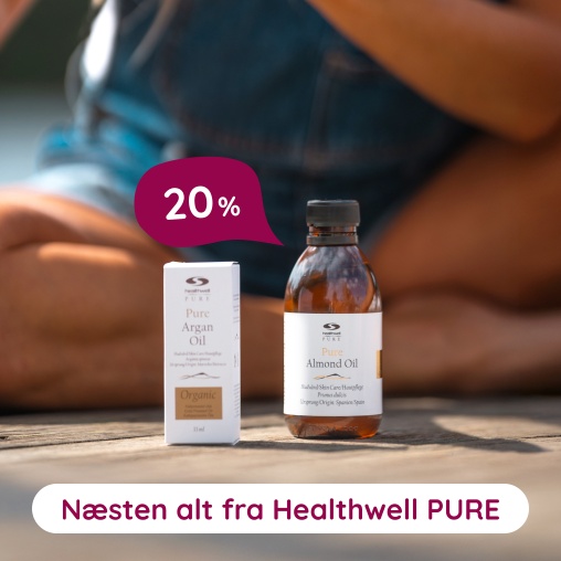 �teriske og koldpressede olier fra Healthwell PURE - 20%