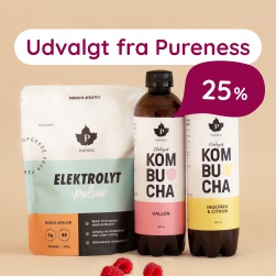 Pureness elektrolytter, kombucha og energidrik - 25%
