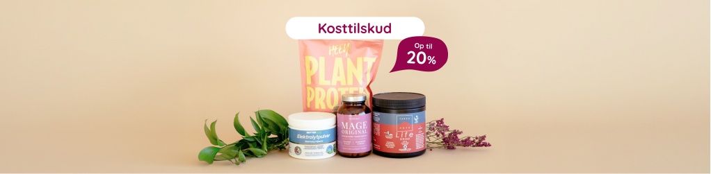 Kosttilskud - Op til 20%